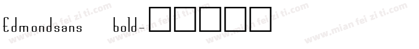 Edmondsans bold字体转换